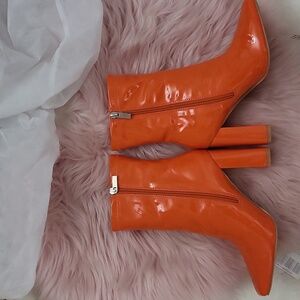 Brand New SHEIN PATENT LEATHER GOGO BOOTIES-7